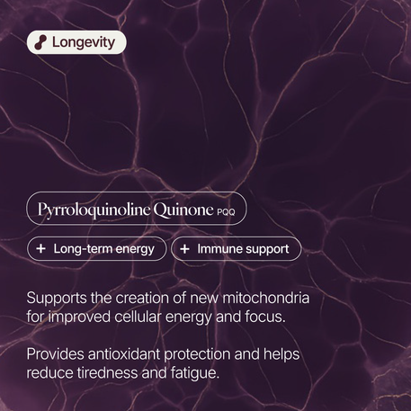 PQQ (Pyrroloquinoline Quinone) 20mg Capsules