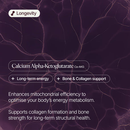 Ca-AKG (Calcium Alpha-Ketoglutarate) 500mg Capsules