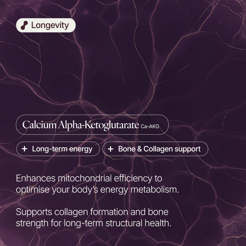 Ca-AKG (Calcium Alpha-Ketoglutarate) 1000mg 60 Capsules