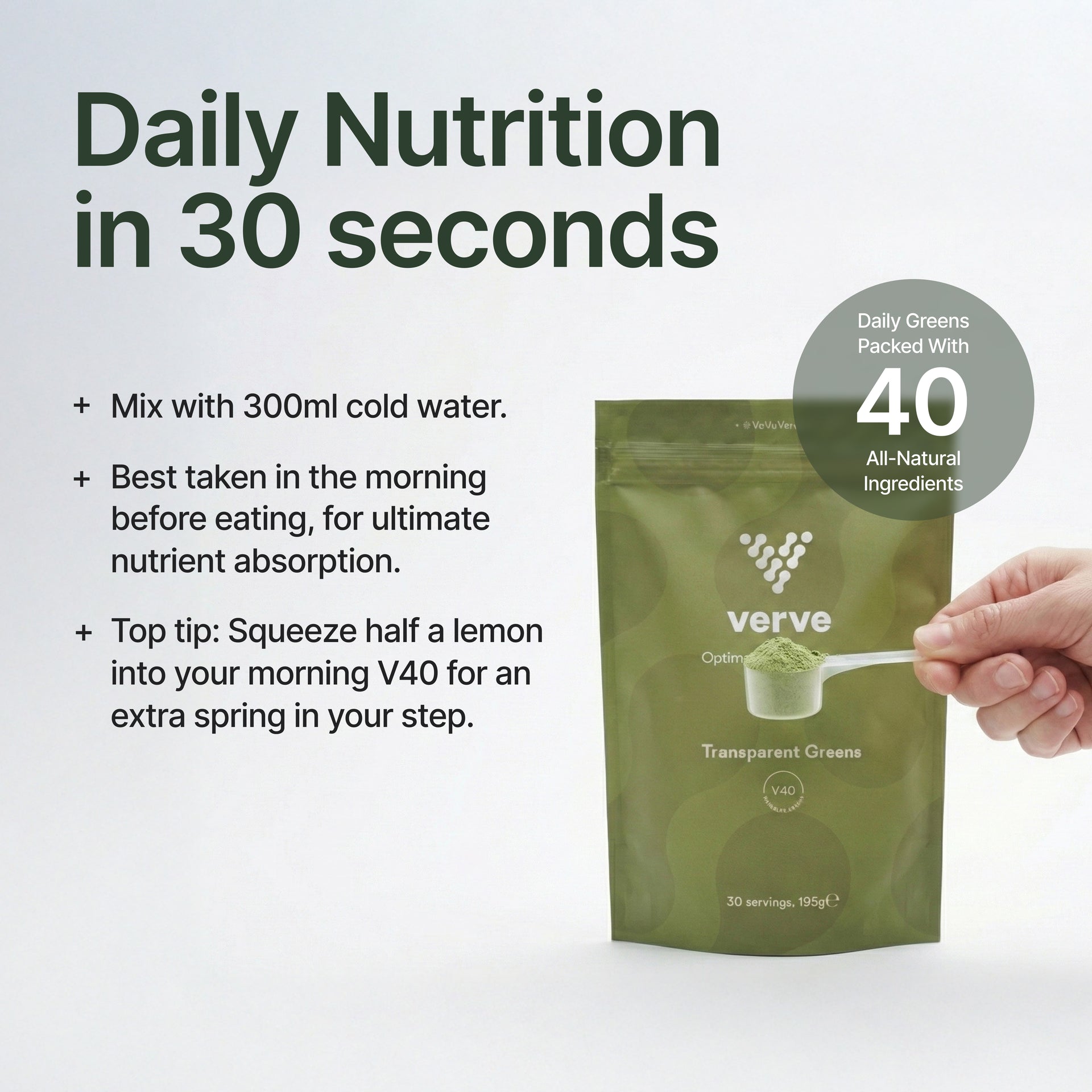 Transparent Greens V40 Powder