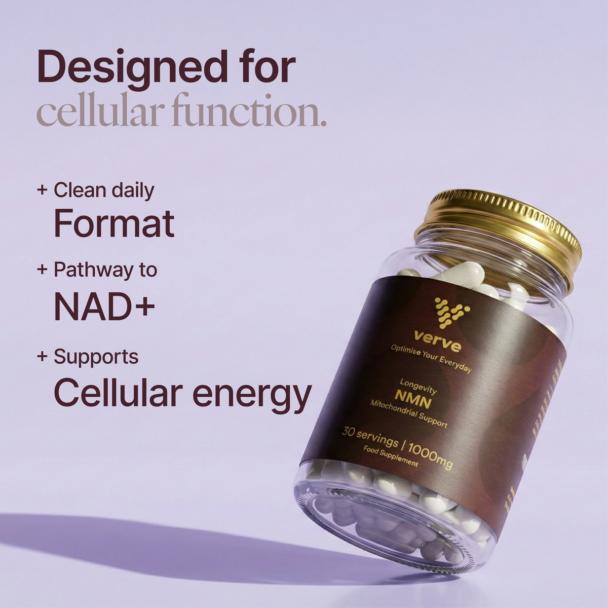 NMN (Nicotinamide Mononucleotide) 1000mg Capsules